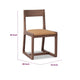Tammy Dining Chair with Camel Tan Faux Leather Seat | Roux Ash Wood