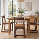 Tammy Dining Chair with Camel Tan Faux Leather Seat | Roux Ash Wood