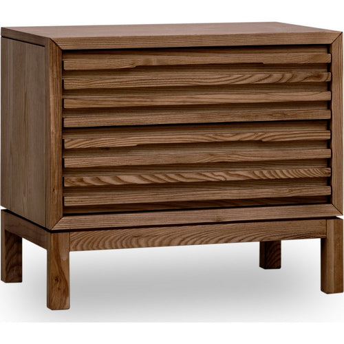 Tammy Nightst& with 2 Drawers | USB Charging Station | Roux Solid Wood