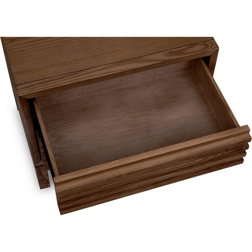Tammy Nightst& with 2 Drawers | USB Charging Station | Roux Solid Wood