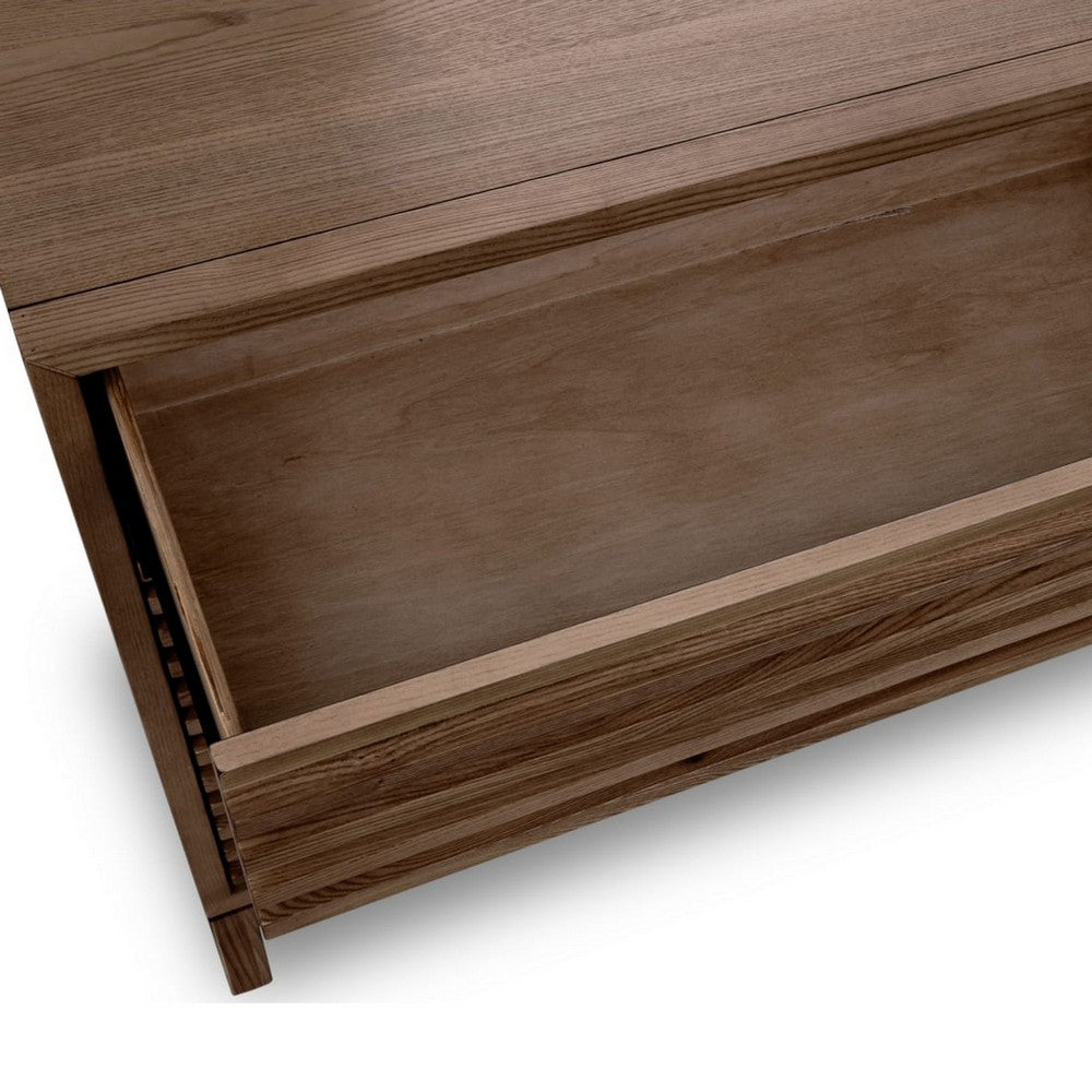 Tammy Wide Dresser | 6 Drawers | Slatted Front Design | Roux Wood