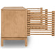 Tammy Media Console with 4 Doors | Slatted Design | Flaxen Ash Wood 78"