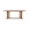 Tammy Dining Table with Sculptural Base Design | Flaxen Solid Ash Wood 78"