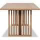 Tammy Dining Table with Sculptural Base Design | Flaxen Solid Ash Wood 78"