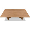 Tammy Dining Table with Sculptural Base Design | Flaxen Solid Ash Wood 78"