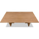 Tammy Dining Table with Sculptural Base Design | Flaxen Solid Ash Wood 78"