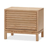 Tammy Nightst& | 2 Drawers | USB Charging Station | Flaxen Solid Wood