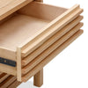 Tammy Nightst& | 2 Drawers | USB Charging Station | Flaxen Solid Wood
