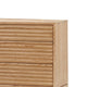 Tammy Wide Dresser | 6 Drawers | Slatted Front Design | Flaxen Wood
