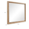 Tammy Wall or Dresser Mirror | Jap&i Style | Flaxen Ash Wood Frame 37x47