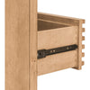 Tammy Tall Dresser Chest | 6 Drawers | Slatted Front Design | Flaxen Wood