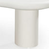Sofie Tall Coffee Table with Sculptural Organic Design | Cream Wood 54"