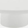Sofie Short Coffee Table | Modern Sculptural Design | Off-White Wood 43"