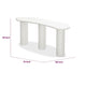 Sofie Modern Console Table with Sculptural Design | Off-White Wood 60"