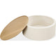 Oslo Lift-Top Coffee Table | Storage & Casters | Barley-White Wood 35" Round