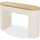 Oslo Lift-Top Console Table with Barley Soft-Close Top | Off-White Wood 48"