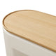 Oslo Lift-Top Console Table with Barley Soft-Close Top | Off-White Wood 48"