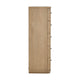 Yati Tall Dresser Chest | 5 Drawers | Rounded Corners | Distress Buff Cream