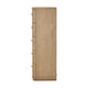 Yati Tall Dresser Chest | 5 Drawers | Rounded Corners | Distress Buff Cream
