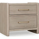 Giva Nightst& | 2 Drawers | Wide Panel Legs | Bronze | Matte Chai Brown