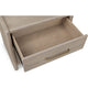 Giva Nightst& | 2 Drawers | Wide Panel Legs | Bronze | Matte Chai Brown