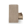 Giva 70" Dresser | 6 Drawers | Wide Panel Legs | Bronze | Matte Chai Brown