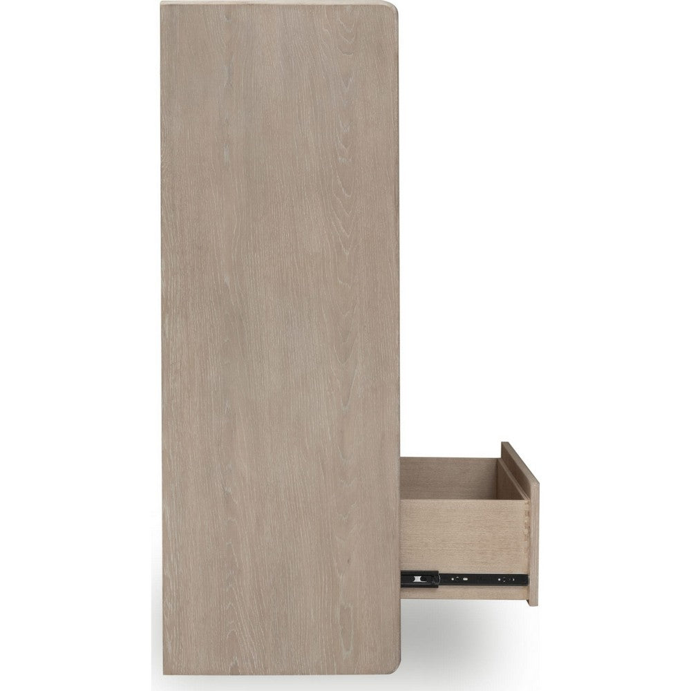 Giva Tall Dresser Chest | 5 Drawers | Wide Panel Legs | Bronze | Chai Brown
