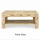 Kaya Coffee Table | Rectangular Top w Shelf | Amber Kiss Brown 48"