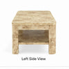 Kaya Coffee Table | Rectangular Top w Shelf | Amber Kiss Brown 48"