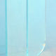 Tira Round Large Side End Table | X Base | Iridescent Glass 22"