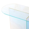 Tira Sofa Console Table | X Base | Beveled Iridescent Glass 42"