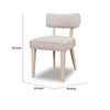 Yushi Dining Side Chair | Foam Seat | Brown Sugar Chenille | Daffodil Brown