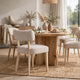 Yushi Dining Side Chair | Foam Seat | Brown Sugar Chenille | Daffodil Brown