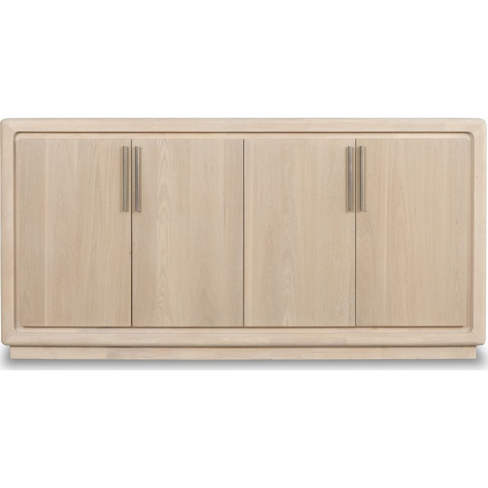 Yushi Sideboard Buffet Cabinet | 4 Adjustable Shelves | Daffodil Brown 68"