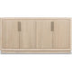 Yushi Sideboard Buffet Cabinet | 4 Adjustable Shelves | Daffodil Brown 68"
