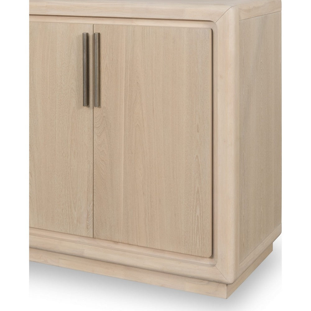 Yushi Sideboard Buffet Cabinet | 4 Adjustable Shelves | Daffodil Brown 68"