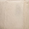 Matty Large Round Ottoman | Macadamia Goat Leather | Solid Teak Frame 24"