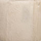 Matty Large Round Ottoman | Macadamia Goat Leather | Solid Teak Frame 24"