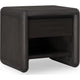 Zanny Nightst& with Drawer & Shelf | Jaguar Black Acacia Wood