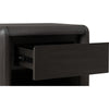 Zanny Nightst& with Drawer & Shelf | Jaguar Black Acacia Wood