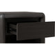 Zanny Nightst& with Drawer & Shelf | Jaguar Black Acacia Wood
