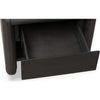 Zanny Nightst& with Drawer & Shelf | Jaguar Black Acacia Wood