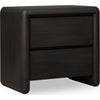 Zanny Nightst& with 2 Drawers | Solid Acacia Wood | Jaguar Black