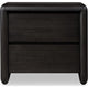 Zanny Nightst& with 2 Drawers | Solid Acacia Wood | Jaguar Black