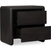 Zanny Nightst& with 2 Drawers | Solid Acacia Wood | Jaguar Black