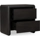 Zanny Nightst& with 2 Drawers | Solid Acacia Wood | Jaguar Black