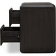 Zanny Nightst& with 2 Drawers | Solid Acacia Wood | Jaguar Black
