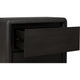 Zanny Nightst& with 2 Drawers | Solid Acacia Wood | Jaguar Black