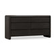 Zanny Wide Dresser with 6 Drawers | Jaguar Black Acacia Wood