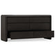 Zanny Wide Dresser with 6 Drawers | Jaguar Black Acacia Wood